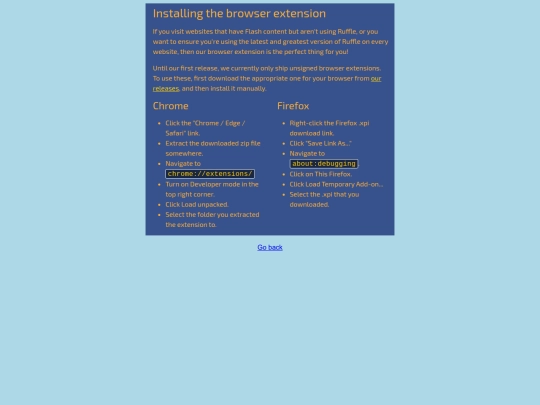 ruffle screenshot