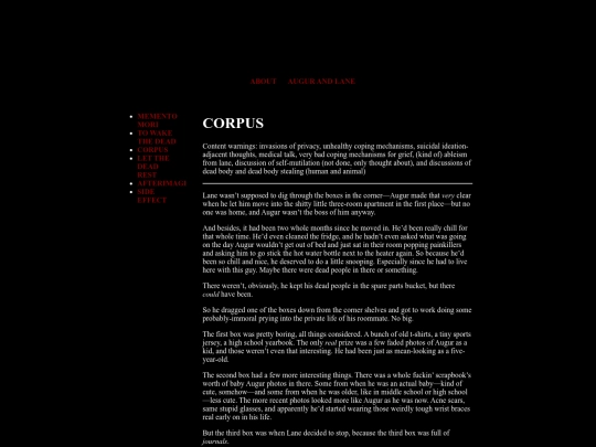 augur and lane/corpus screenshot