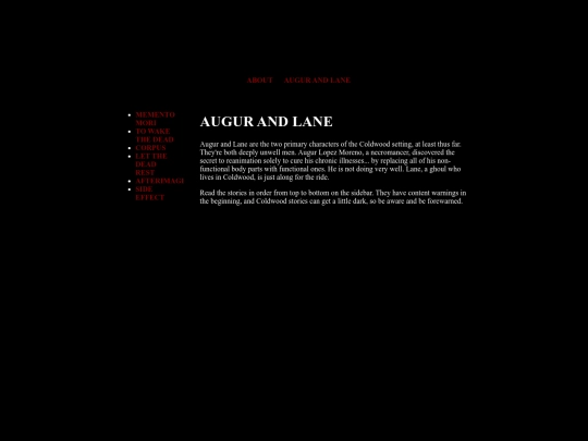 augur and lane/homepage screenshot