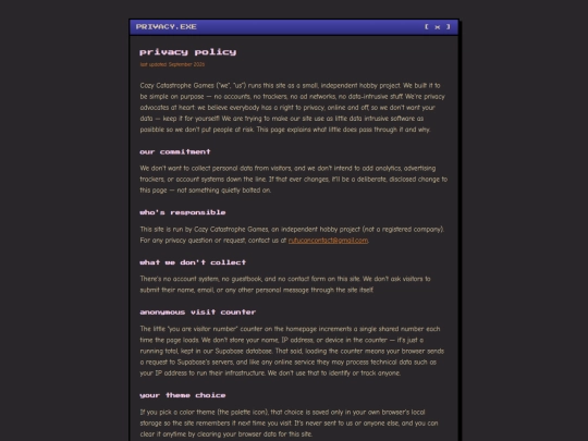 privacy screenshot