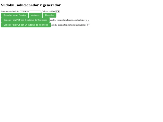 sudokus screenshot