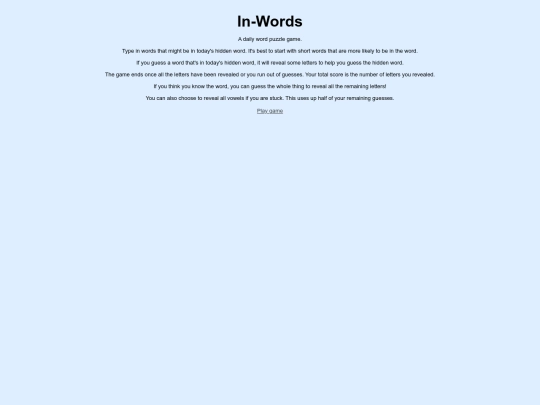in-words/help screenshot