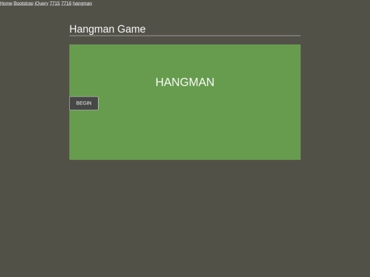 HTML+CSS/hangman screenshot
