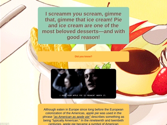 desserts screenshot
