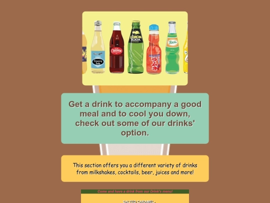 drinks screenshot