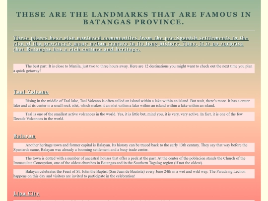 landmarks screenshot