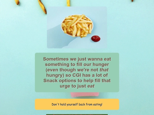 snacks screenshot