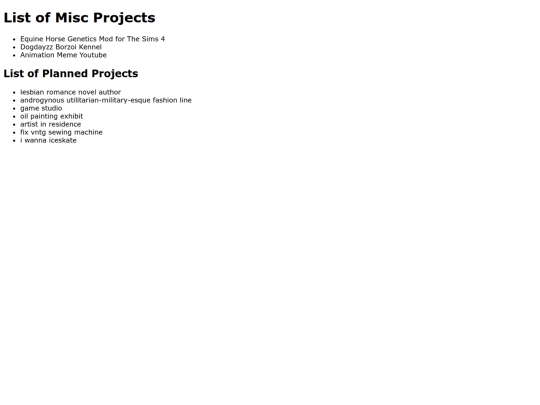 misc_projects screenshot