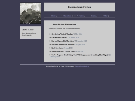 elaborations/fiction screenshot