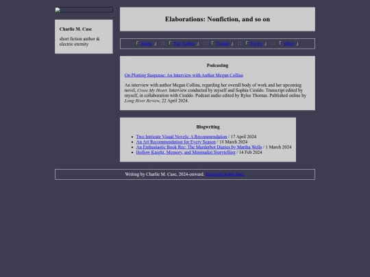 elaborations/nonfiction screenshot