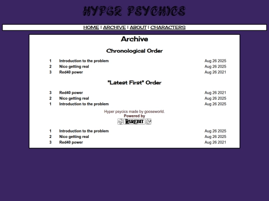 archive screenshot