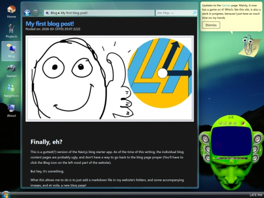 blog/first-post screenshot