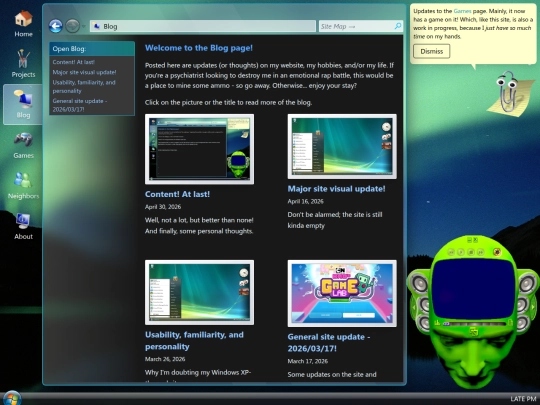 blog screenshot