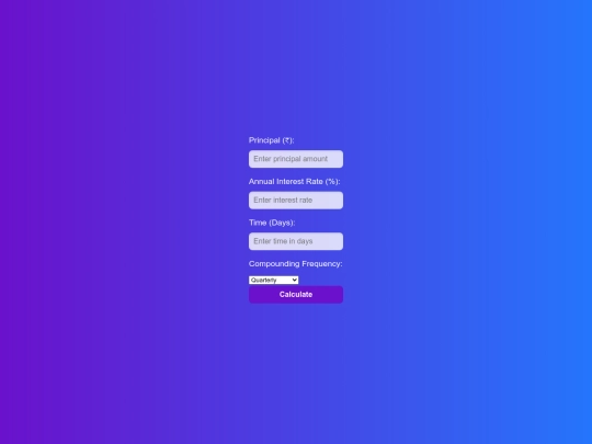interst calculator screenshot