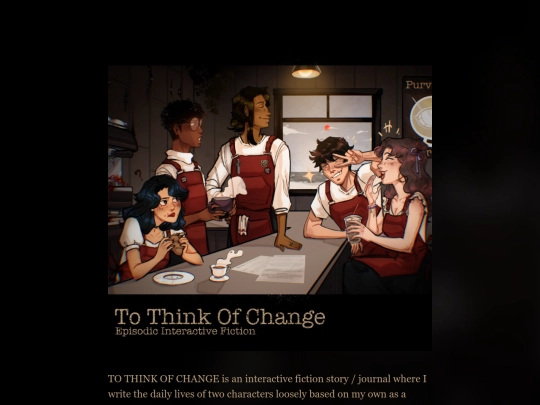 TO THINK OF CHANGE screenshot