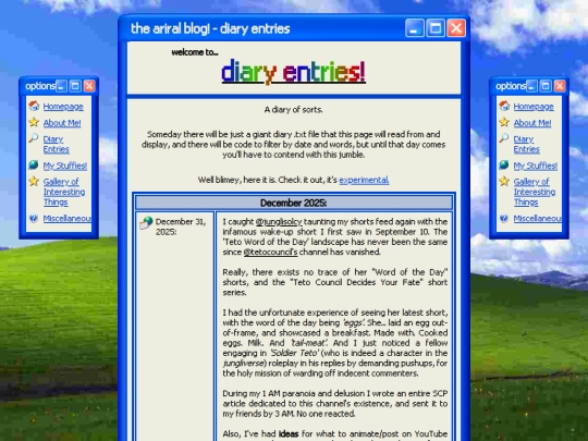 diary screenshot