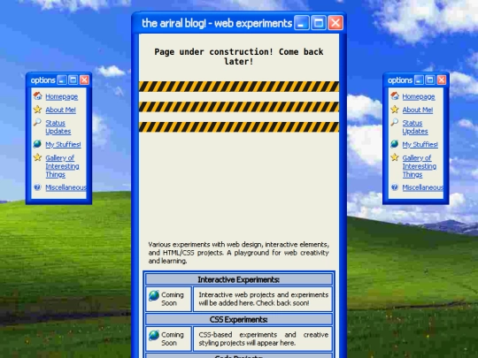 stuffs/experiments screenshot