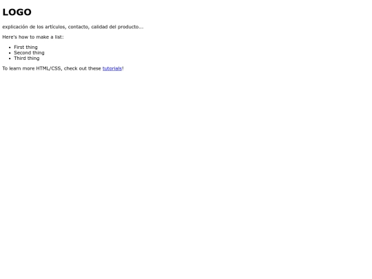 index screenshot