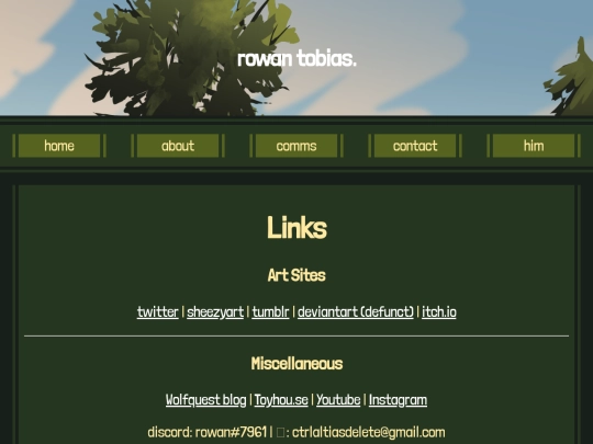 links screenshot