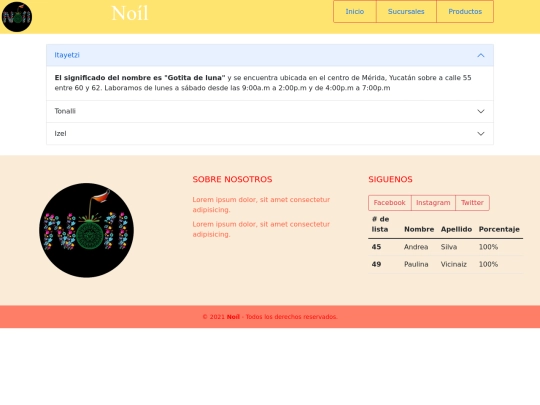 paginas/sucursales screenshot