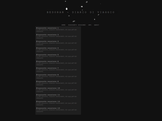 Riassuntisessione screenshot