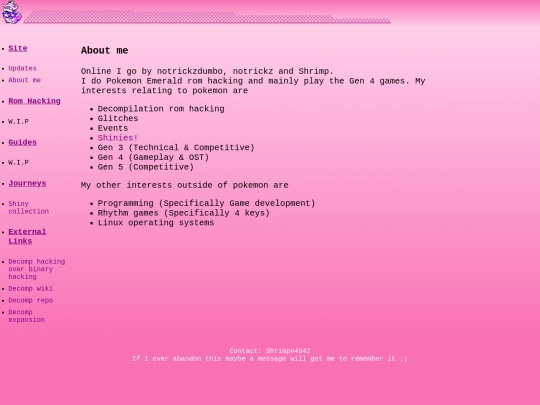 aboutme screenshot