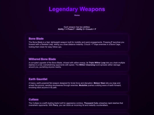 weapons screenshot