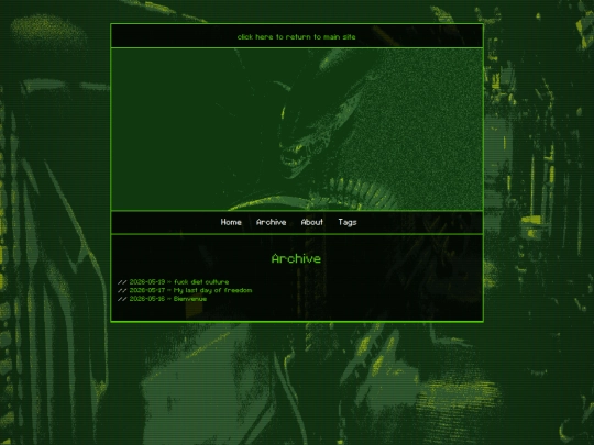 blog/archive screenshot