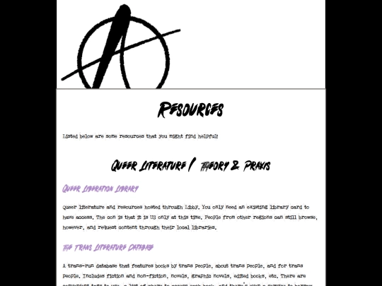 resources screenshot