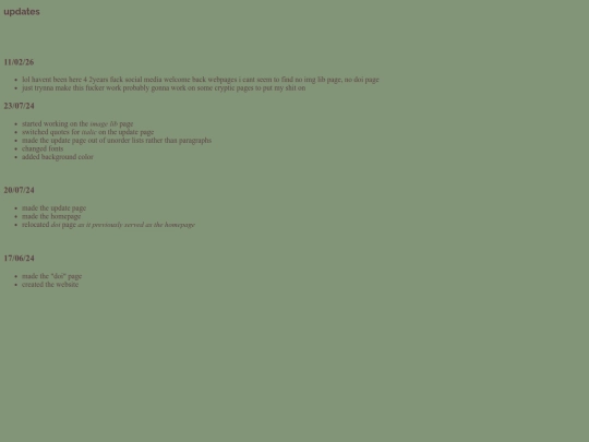 updates screenshot