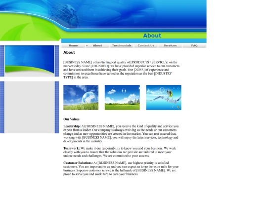 html/about screenshot