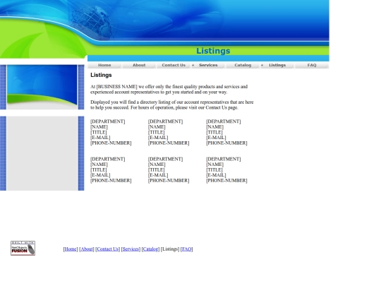 html/listings screenshot
