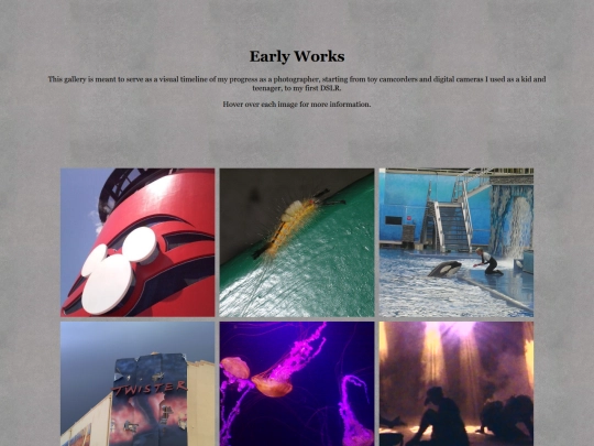 photography/earlyworks screenshot