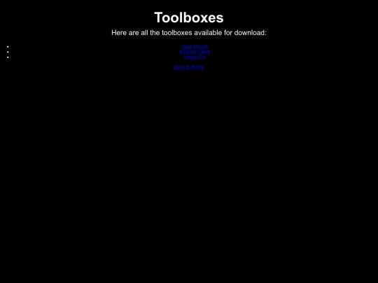 toolboxes screenshot