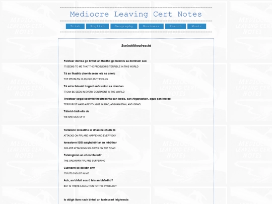 irish/aiste/sceimhlitheoireacht screenshot