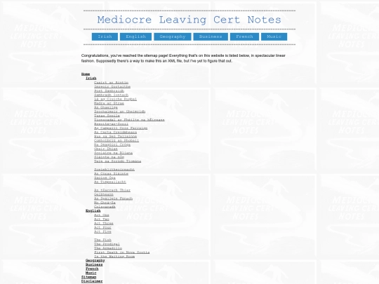 sitemap screenshot