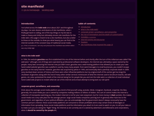 manifesto screenshot
