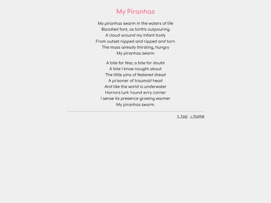 poems/my_piranhas screenshot