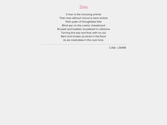 poems/zola screenshot