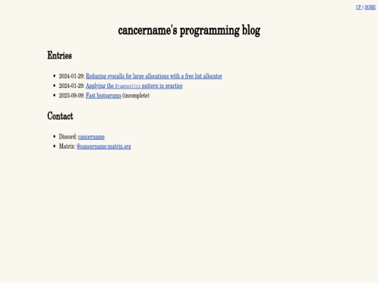index screenshot