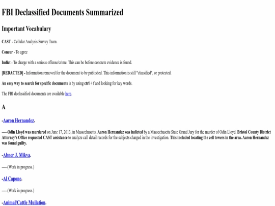index screenshot
