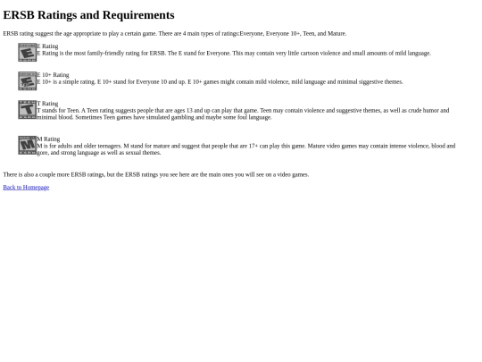 Final Project/What Are ERSB Ratings screenshot