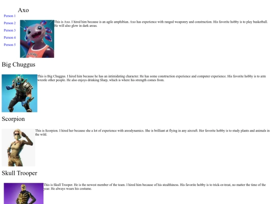 StaffPage screenshot
