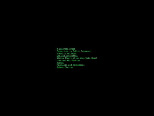 writings screenshot