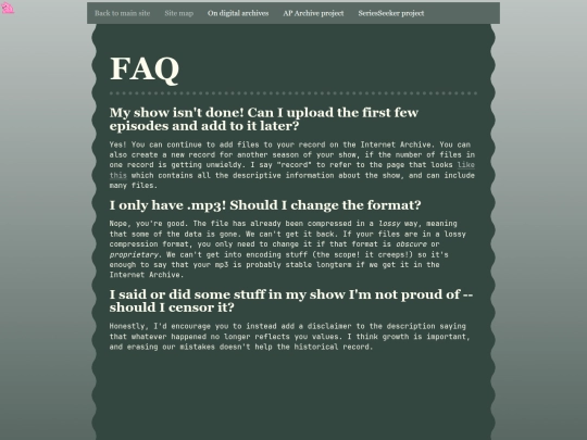 AParchive/faq screenshot