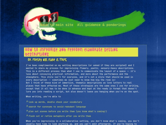 ponderings/elaborateDescriptions screenshot