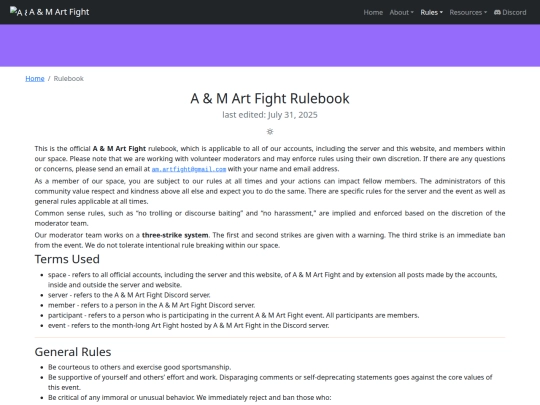 rules screenshot