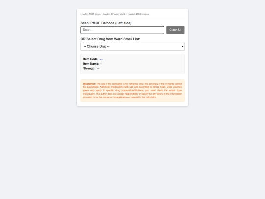 pharm/AHNHPHARM/Paed/dosage screenshot