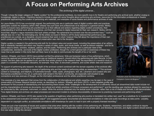 performingarts screenshot