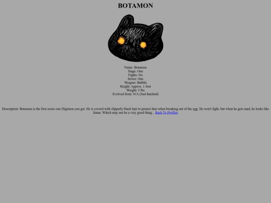 chronicle/asmprofile/mikep/gremon/botamon screenshot